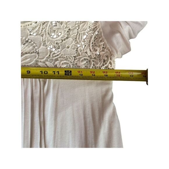 Toska Off White Lace Bubble dress l Size L - Picture 7 of 8